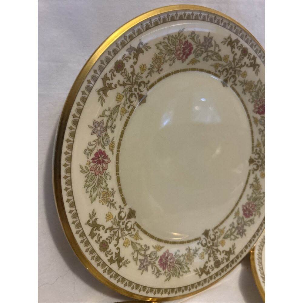 Vintage Lenox China Castle Garden Dinner Plate Lot Of 3 Plates - Picture 2 of 12